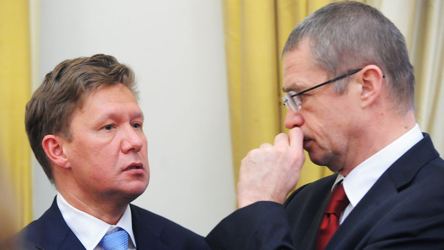 Председатель правления ОАО «Газпром» Алексей Миллер и его заместитель Александр Медведев