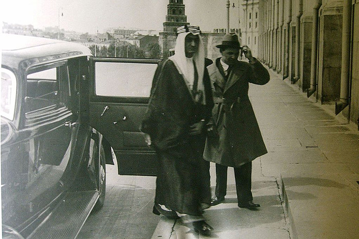 Принц Фейсал бин Абдель Азиз в Москве с Каримом Хакимовым