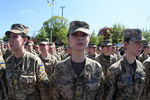 Военнослужащие Харьковского гарнизона во время репетиции парада в честь 70-летия Победы в Великой Отечественной войне