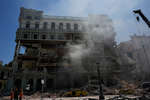 Последствия взрыва в пятизвездочном отеле Saratoga в Гаване, Куба, 6 мая 2022 года