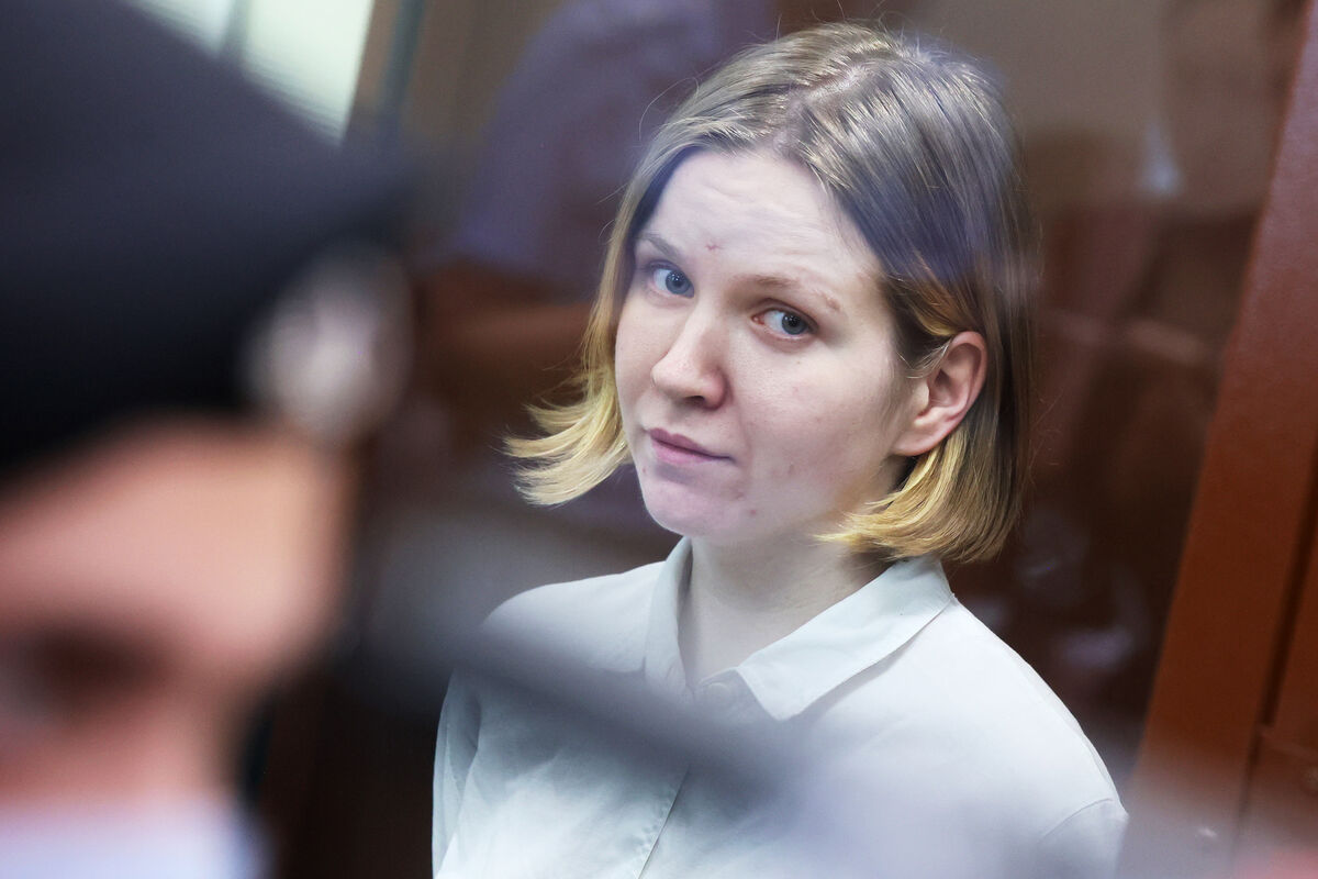 Дарья Трепова в Басманном суде, июнь 2023 года