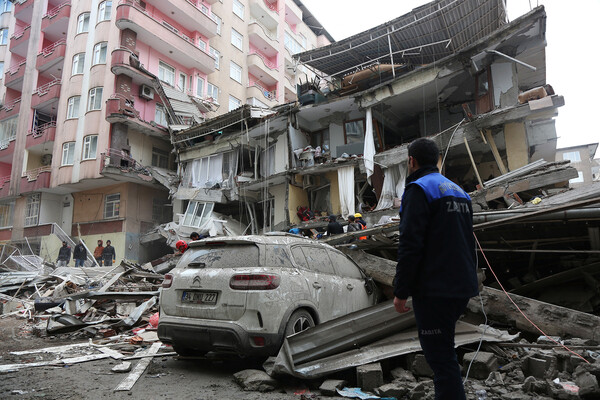 Последствия землетрясения в&nbsp;городе Диярбакыр, Турция, 7&nbsp;февраля 2023&nbsp;года
