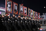 Военный парад в честь 75-летия Корейской народной армии на площади Ким Ир Сена в Пхеньяне, Северная Корея, 8 февраля 2023 года