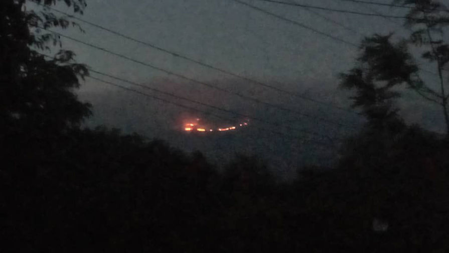 Пожар вспыхнул на горе Килиманджаро