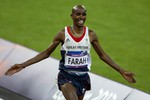 Британский легкоатлет Мо Фарах — олимпийский чемпион в беге на 10000 м