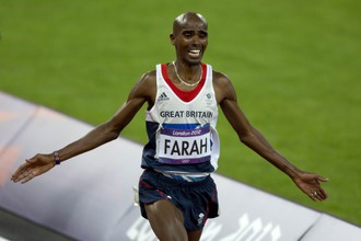 Британский легкоатлет Мо Фарах — олимпийский чемпион в беге на 10000 м