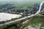 Подтопленная территории поселка Уташ рядом с трассой А290 в Анапском районе Краснодарского края, 14 августа 2021 года