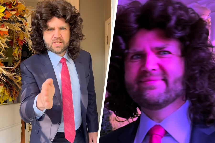 Вице-президент США Джей Ди Вэнс в&nbsp;образе из&nbsp;мема с&nbsp;собой