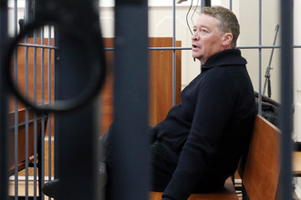 Бывший глава Марий Эл Леонид Маркелов в Басманном суде Москвы, 14 апреля 2017 года