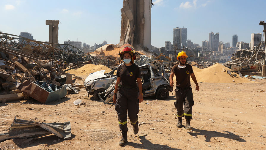 Последствия взрыва в&nbsp;порту Бейрута, 7 августа 2020 года