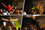 На показе Sunnei модели прыгали в толпу, как настоящие рок-звезды