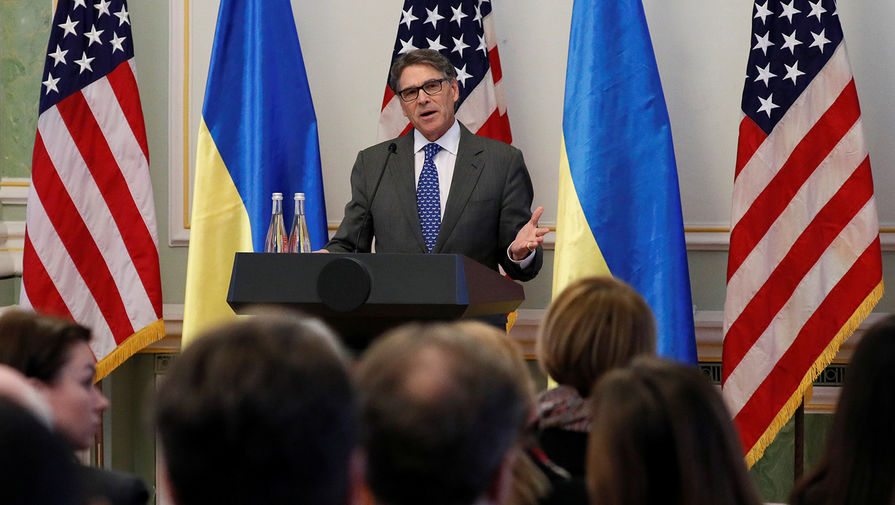 Министр энергетики США Рик Перри во время визита в Киев, ноябрь 2018 года