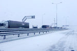 Автомобили на подъезде к Крымскому мосту, 19 февраля 2021 года
