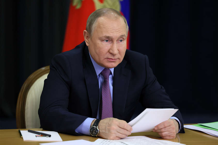 Президент РФ Владимир Путин проводит совещание в режиме видеоконференции, 24 мая 2022 года