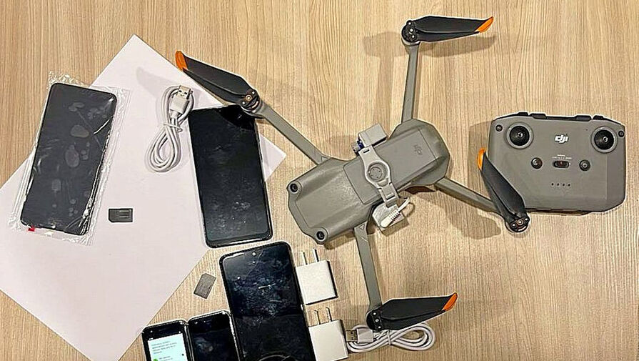 Россиянин пытался доставить заключенным телефоны и зарядник с помощью дрона