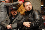 Алексей Балабанов и актер Александр Мосин (слева направо) перед премьерой фильма «Я тоже хочу».