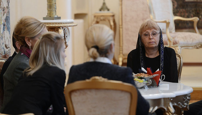 Вдова посла России в Турции Андрея Карлова Марина в российском посольстве в Турции, 10 января 2017...