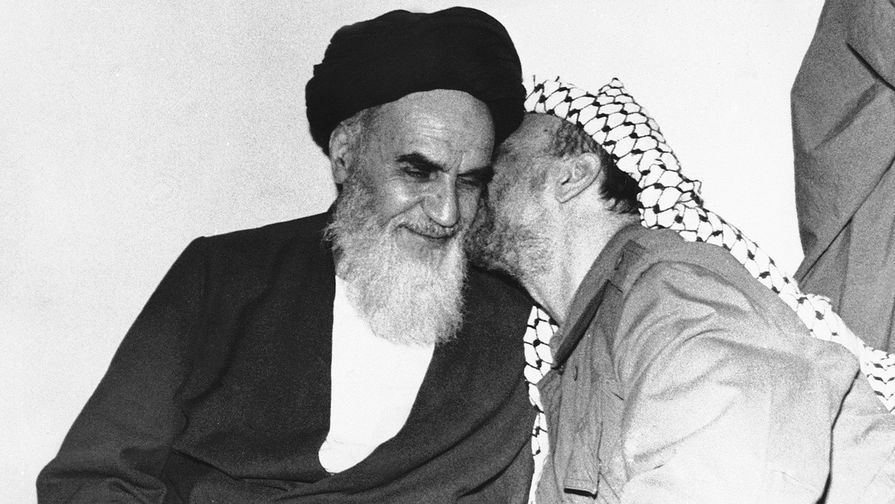 аятолла Хомейни и Ясир Арафат 