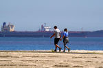 Нефтетанкеры у берегов Калифорнии в США, апрель 2020 года