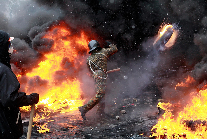 Участники беспорядков в&nbsp;центре Киева