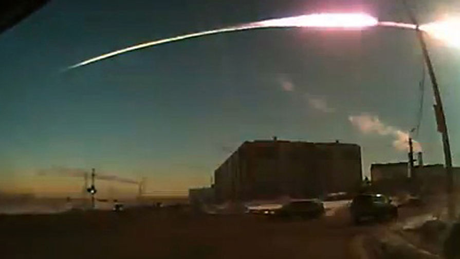 След падения метеорита в Челябинске