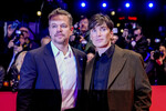 Актеры Мэтт Деймон и Киллиан Мерфи на 74-ом Берлинском кинофестивале, 15 февраля 2024 года