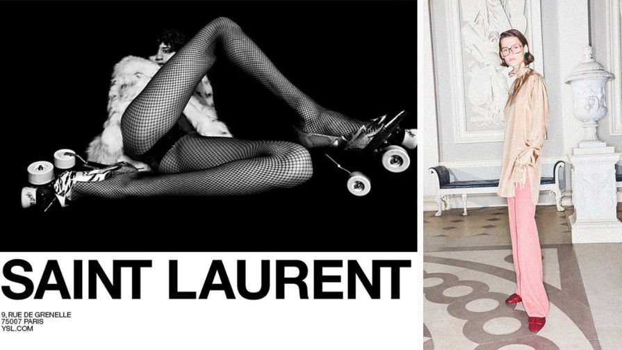 Реклама Yves Saint Laurent и Victoria Beckham, коллаж «Газеты.Ru»