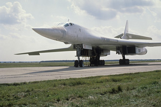 Советский сверхзвуковой стратегический бомбардировщик Ту-160, 1991 год