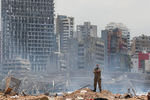 Последствия взрыва в порту Бейрута, 7 августа 2020 года