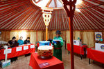 На одном из избирательных участков в Монголии