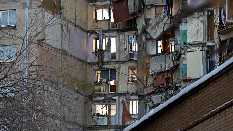 Последствия обрушения подъезда жилого дома в Магнитогорске, 1 января 2018 года