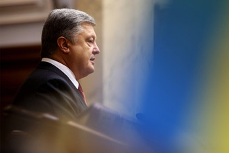 Президент Украины Петр Порошенко во время заседания Верховной рады Украины, 7 сентября 2017 года