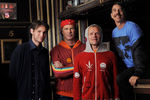 Группа Red Hot Chile Peppers: Энтони Кидис, Майкл «Фли» Бальзари, Чад Смит, Джош Клингхоффер, 2012 год