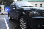 Автомобиль Range Rover, врезавшийся в ограждение резиденции посла США в Москве, 18 сентября 2020 года