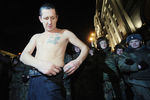 На несанкционированной акции «День гнева» в Москве. 2010 год