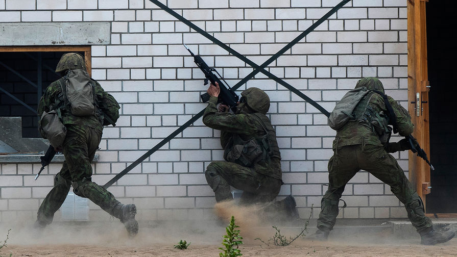 Военнослужащие НАТО во время учений «Saber Strike» в Литве, июнь 2018 года
