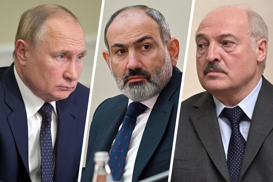 Владимир Путин, Никол Пашинян, Александр Лукашенко
