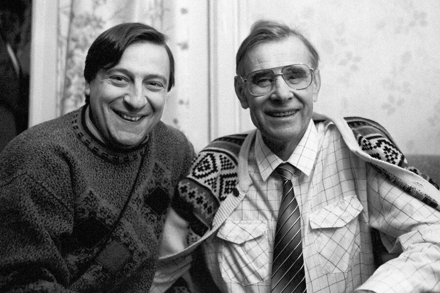 Геннадий Хазанов и Лев Яшин, 1990&nbsp;год