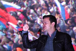 Член бюро федерального политсовета РПР-ПАРНАС Илья Яшин выступает на митинге оппозиции «За сменяемость власти» в районе Марьино