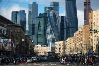 Вид на московский международный деловой центр «Москва-Сити»
