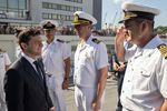 Президент Украины Владимир Зеленский на праздновании Дня Военно-Морских Сил Вооруженных Сил Украины