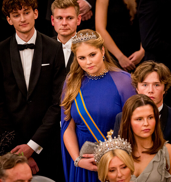 Принцесса Нидерландов Катарина-Амалия на торжественном мероприятии по случаю 18-летия принца Кристиана во дворце Кристиансборг в Копенгагене, 2023 год