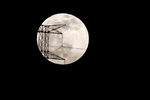Лунное затмение в небе над Рондой, Испания, 10 января 2020 года
