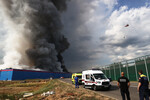 Пожар на складе компании Ozon в Московской области, 3 августа 2022 года