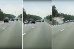 Последствия аварии с участием нескольких автомобилей на Минском шоссе в Подмосковье, 11 сентября 2018 года