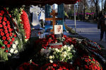 Могила сатирика Михаила Жванецкого на Новодевичьем кладбище, 9 ноября 2020 года