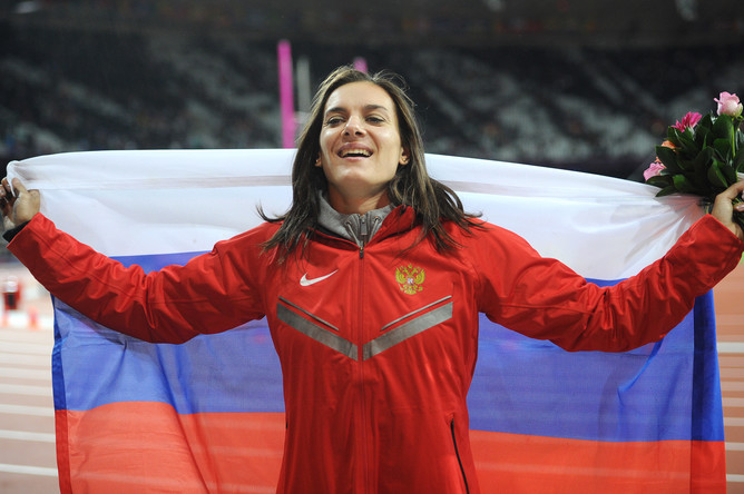 Елена Исинбаева на Олимпийских играх в Лондоне