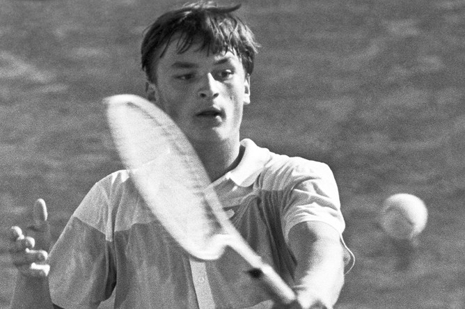 Александр Волков на чемпионате СССР по теннису, 1985 год