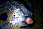Тело напавшего на экс-мэра Киселевска Сергея Лаврентьева на месте происшествия