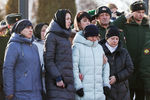 Прощание с сержантом Ильнуром Сибгатуллиным на площади монумента Победы в Нижнекамске, Республика Татарстан